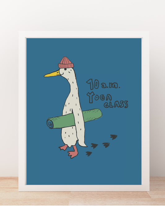 POSTER YOGA GOOSE